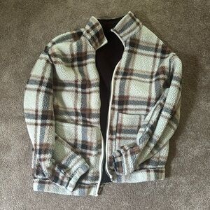 Hollister reversible fleece jacket